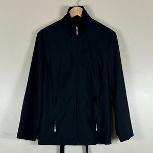 Braefair Black Belted Zip Up Jacket